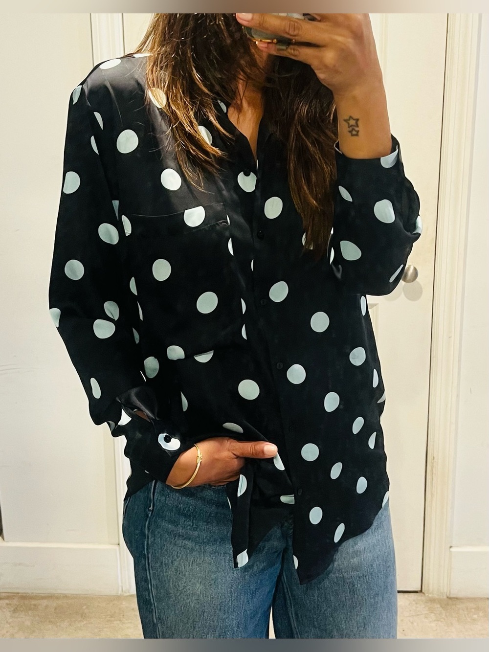 Zara polka dot Shirt